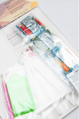 Алмазна мозаїка, 21х25 см, на картоні, "Біля ставка"